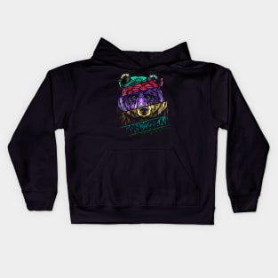 Tribal bear cut Kids Hoodie